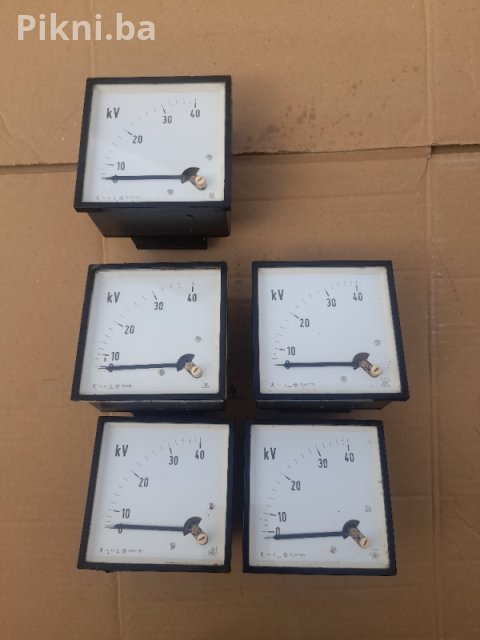 Analogni kV metri (kilovoltmetri) 0-40 kV / Vrhunsko bakelitni 25 KM 6