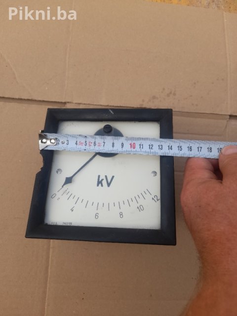 ⚡ BAKELITNI MJERNI INSTRUMENT (KILOVOLT 0-12KV) ⚡ 3