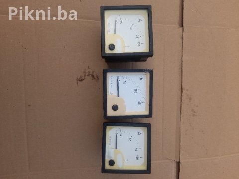 ⚡ SET ANALOGNIH PANELNIH AMPERMETARA (3 KOMADA, 150A) ⚡ 1