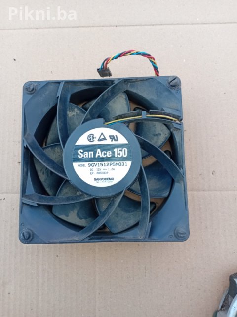 🌪️ INDUSTRIJSKI VENTILATOR / TURBINA (15x15 cm, 12V) 🌪️ 3