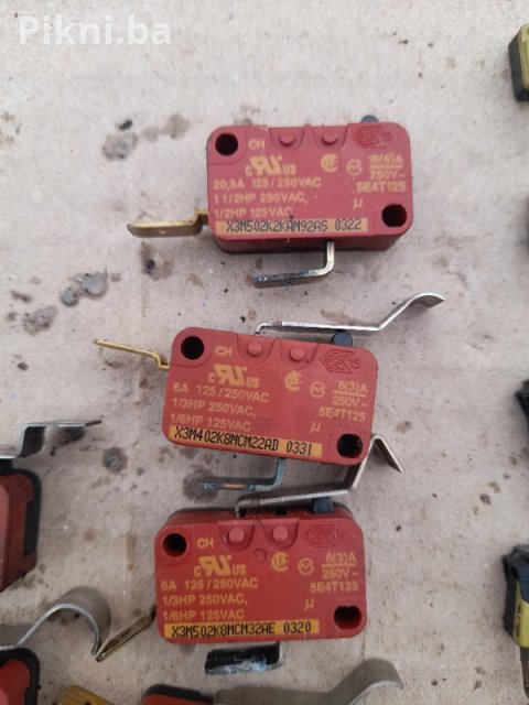 VELIKI SET: 14x Mikroprekidača (Micro Switches) - 6A/250V i 0.3A/ 5 KM 4