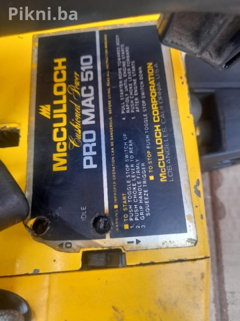 Motorna pila MC culloch PRO MAC 510 motorke - Čitaj pod detaljno 8