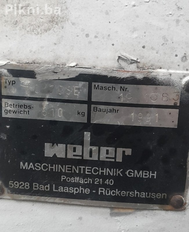 Vibro ploča Weber CR 70 SE (510 kg) / Servisirana žaba valjak