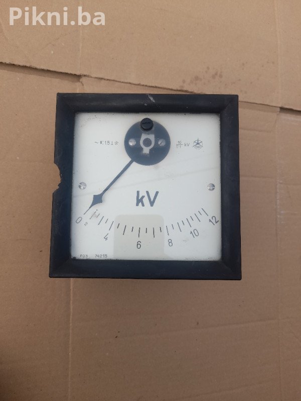 ⚡ BAKELITNI MJERNI INSTRUMENT (KILOVOLT 0-12KV) ⚡
