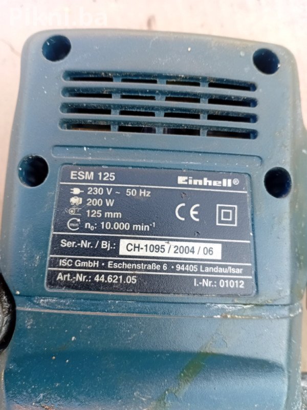 🛠️ EINHELL ROTACIONA ŠLAJFERICA ESM 125 🛠️