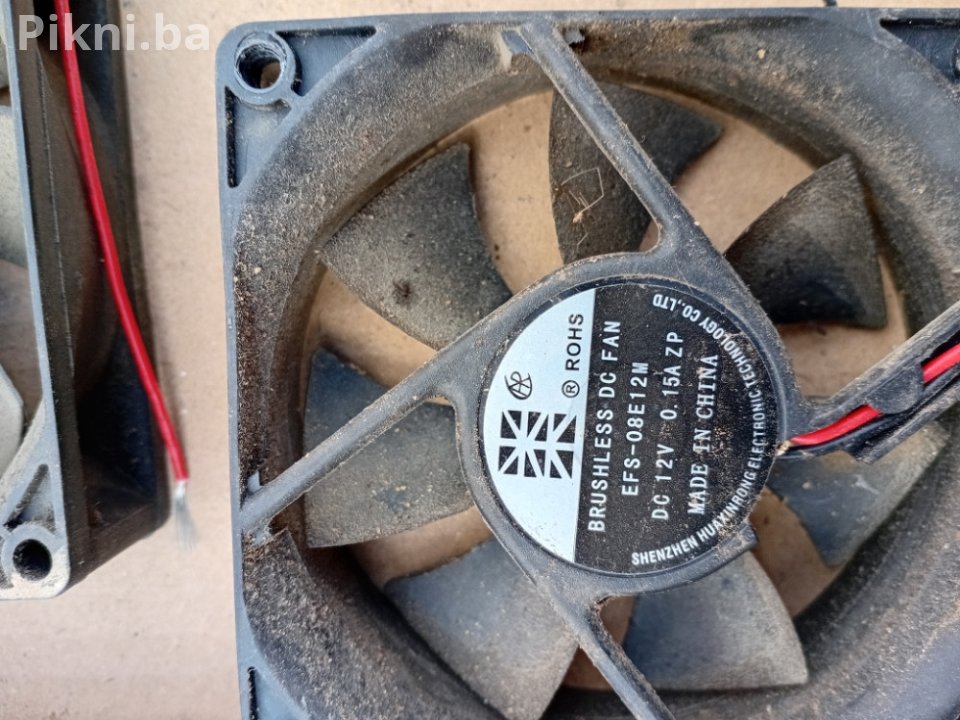 Ventilator 8x8cm turbina 12v elektro motor elektromotori coler 7 KM