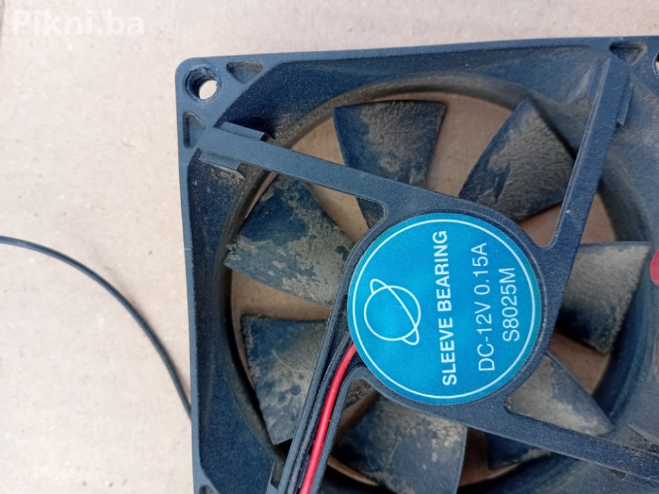 Ventilator 8x8cm turbina 12v elektro motor elektromotori coler 7 KM