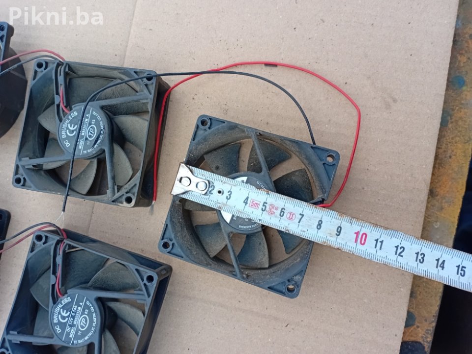 Ventilator 8x8cm turbina 12v elektro motor elektromotori coler 7 KM