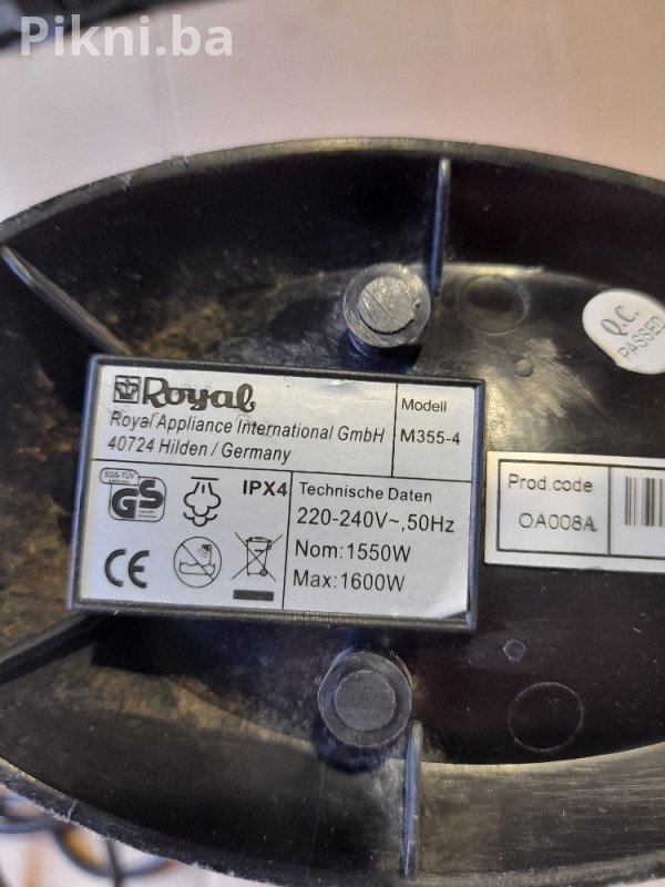 Prodaja: Moćni Ručni Parni Čistač 1600W - Dirt Devil / Royal 45 KM