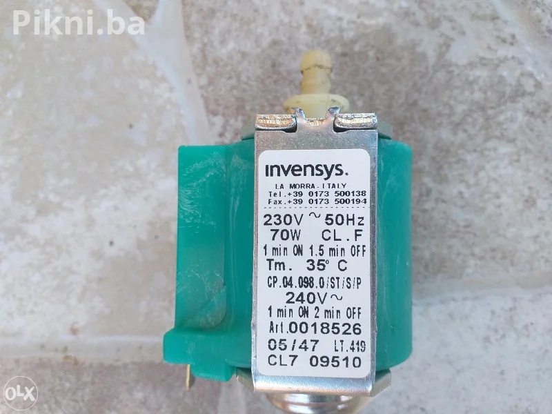 Solenoid Pumpa INVENSYS za vodu italy magnetna 70w