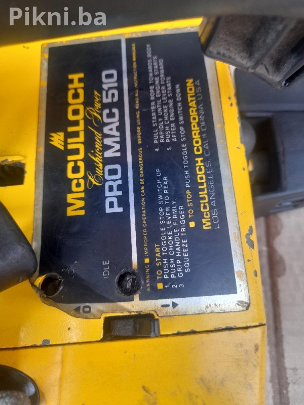 Motorna pila MC culloch PRO MAC 510 motorke - Čitaj pod detaljno